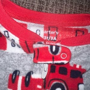 Firetruck PJ Footed Sleeper